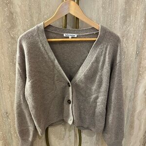 Reformation Cashmere Sand Cardigan Sweater Size M